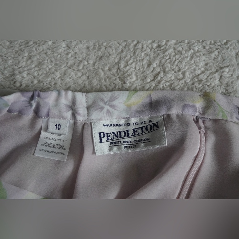 Pendleton Floral Purple and Green Women's Skirt - Picture 3 of 7